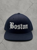 Navy Blue “Boston” snapback hat