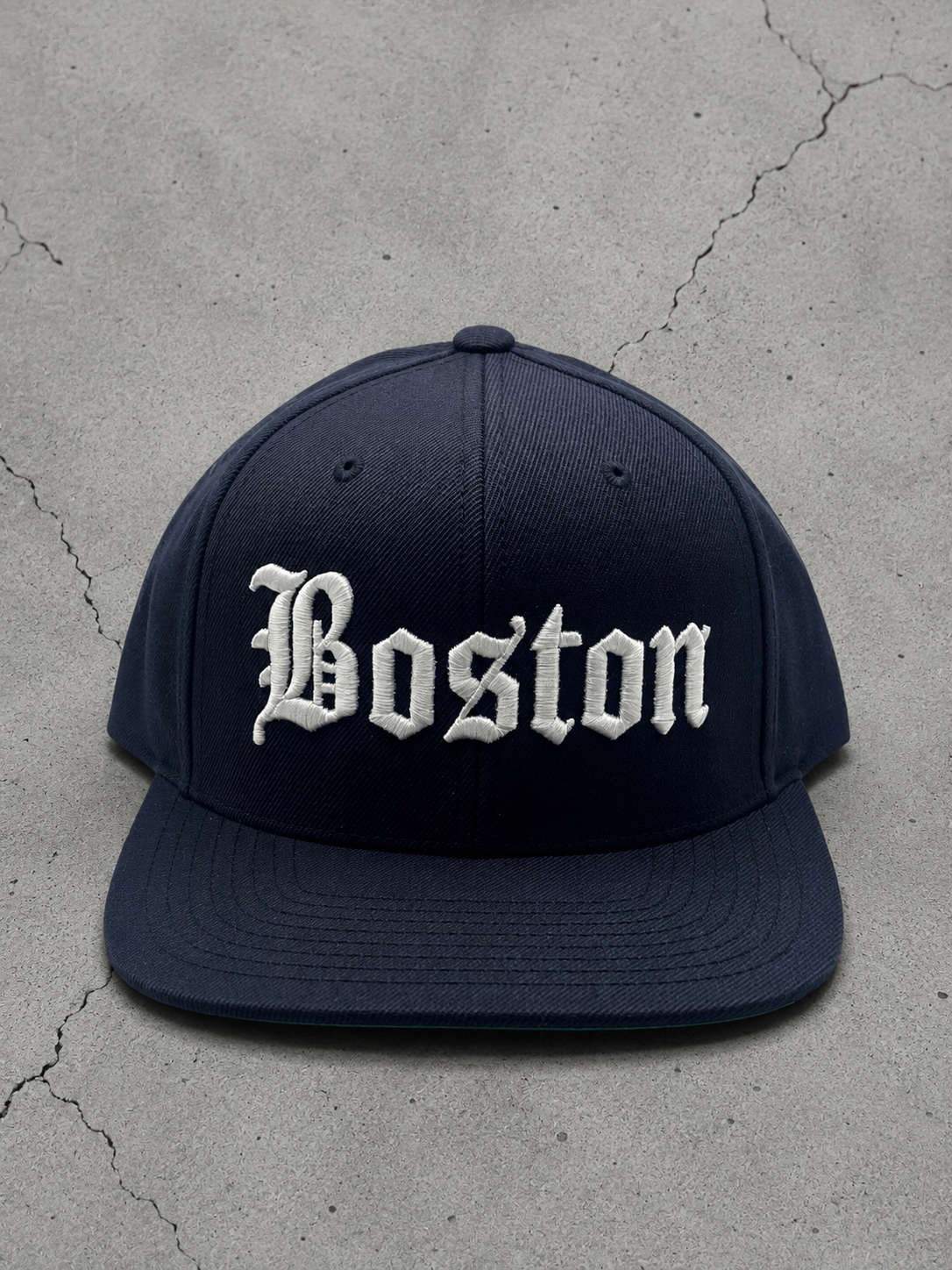 Navy Blue “Boston” snapback hat