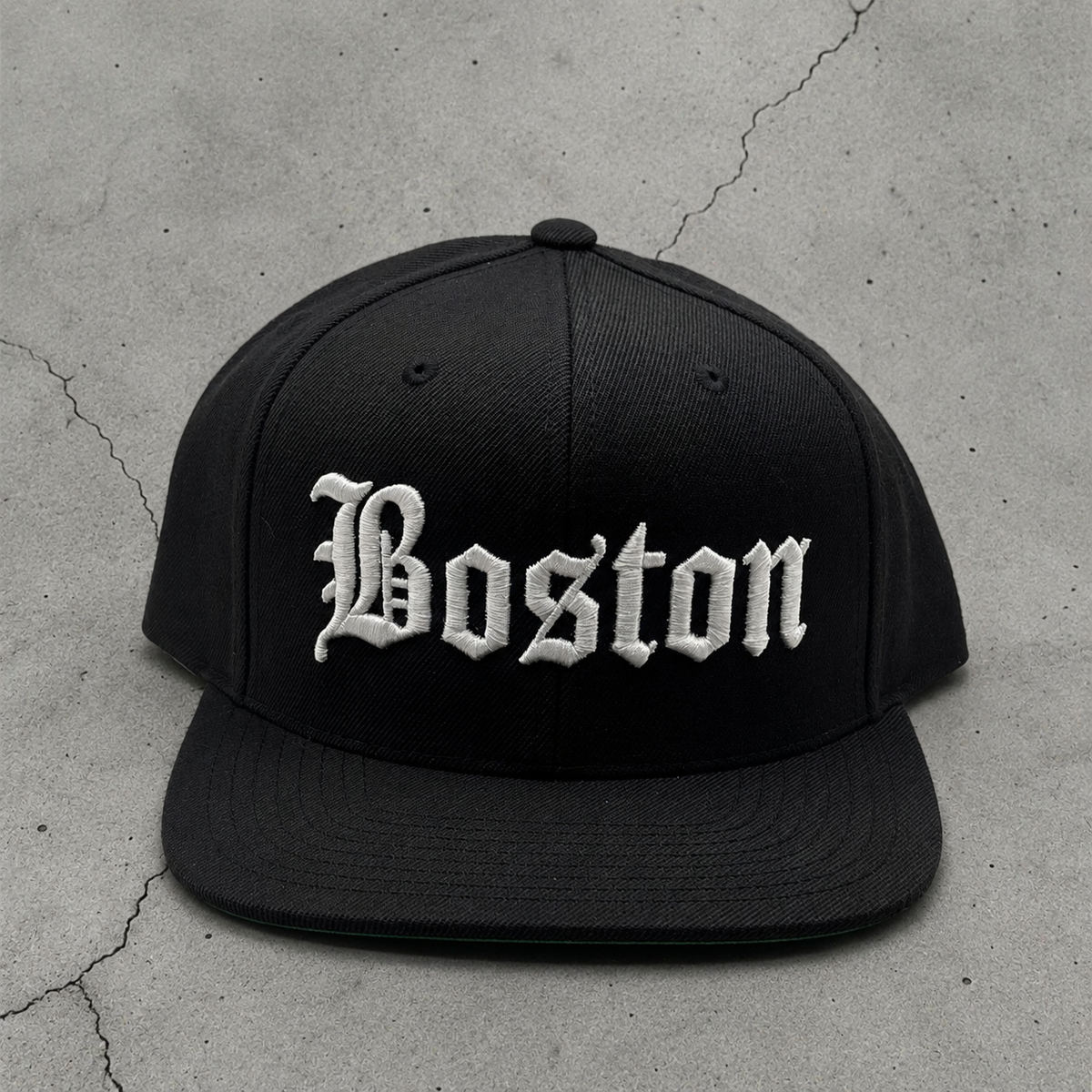 Black “Boston” snapback hat